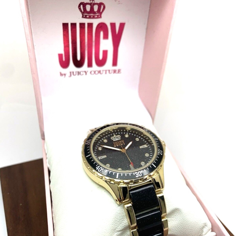 Juicy Couture Gold and Black Timepiece